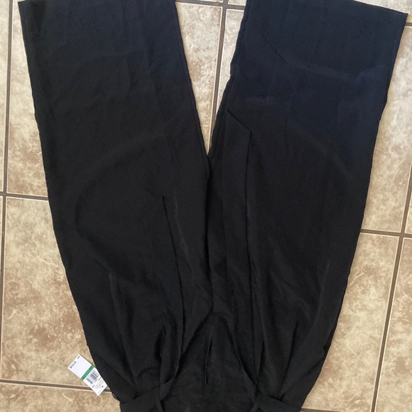 Michael Kors Black Women's Wide-Leg Pants size L - Picture 8 of 11
